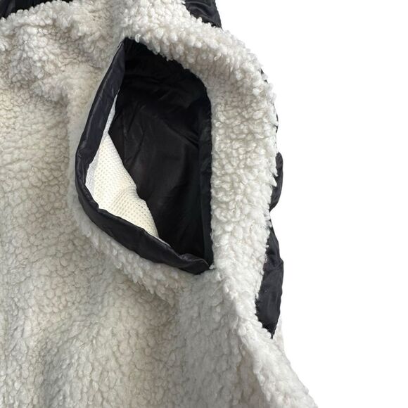 LIKE NEW Fabletics Cream Alaska Sherpa Fleece Faux Vegan Leather Look Jogger XXL - Picture 7 of 10